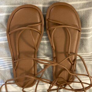 American Eagle lace up sandals